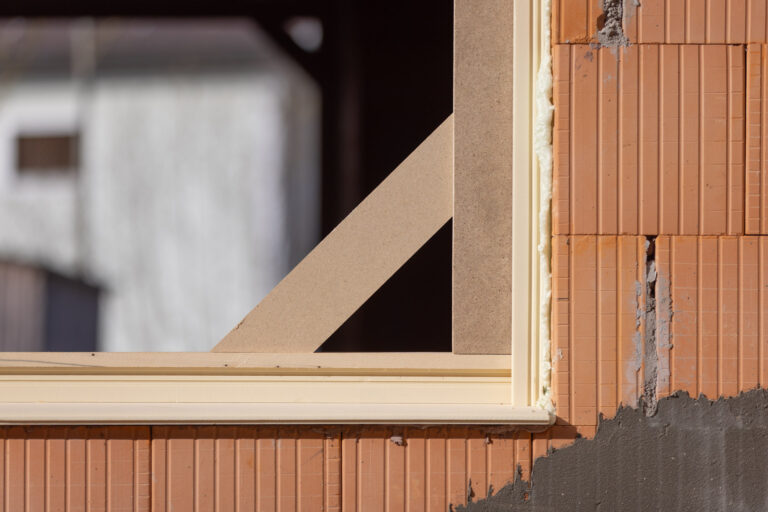 Detail am Fernsterrahmen im Eingebautem Zustand