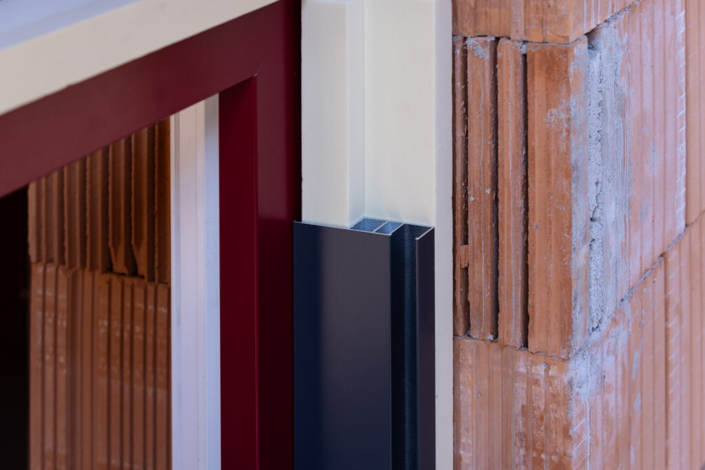 Ansicht eines Schnittmodelles für einen Fernsterrahmen