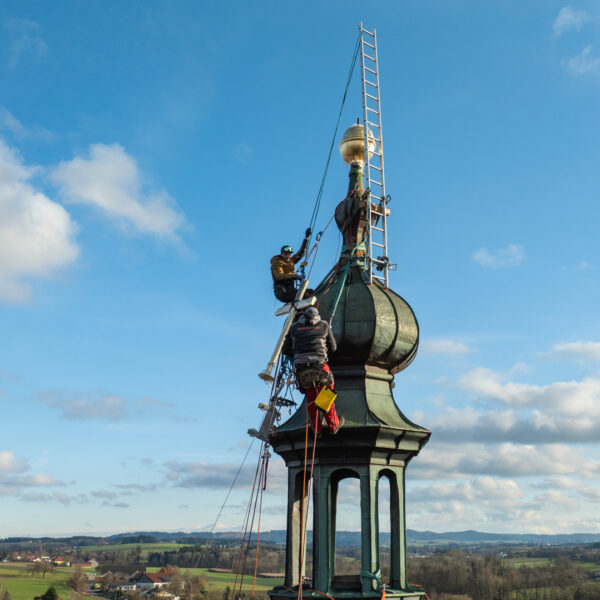 Kirchturmsanierung Gemeinde Tumeltsham