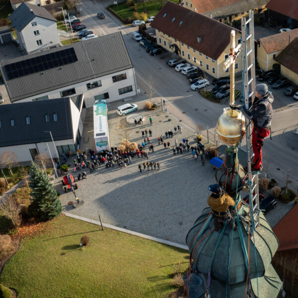Kirchturmsanierung Gemeinde Tumeltsham
